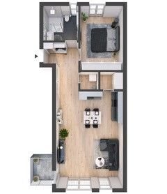 Ausstattung: ... - Vermietung 2-Zimmer-Wohnungen