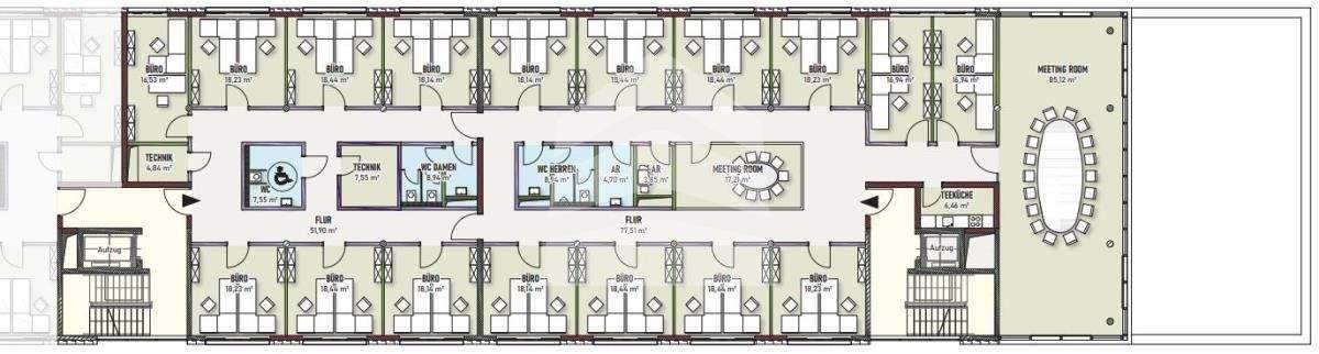 Grundriss Nordflügel