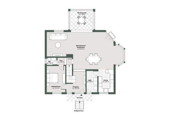 Erdgeschoss Grundriss