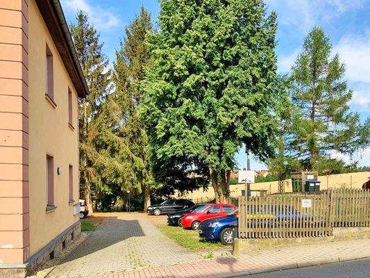 Zufahrt zu den Stellplätzen