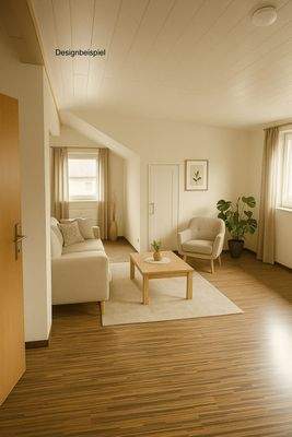 Dachgeschoss Wohnzimmer Designbeispiel