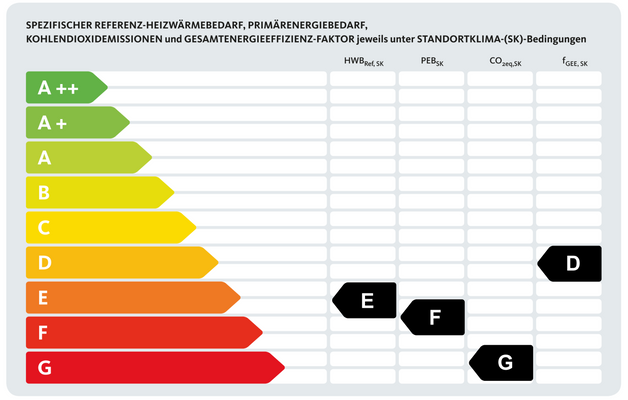Auszug Energieausweis