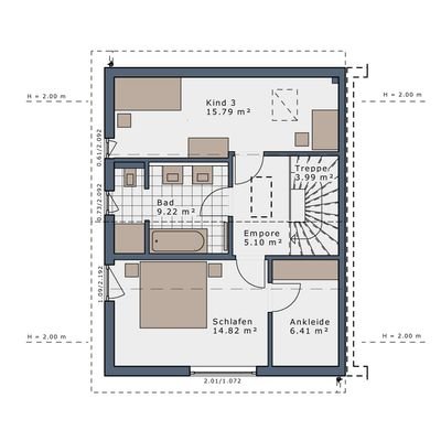 Grundriss Dachgeschoss