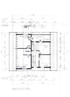 Bauplan Dachgeschoss