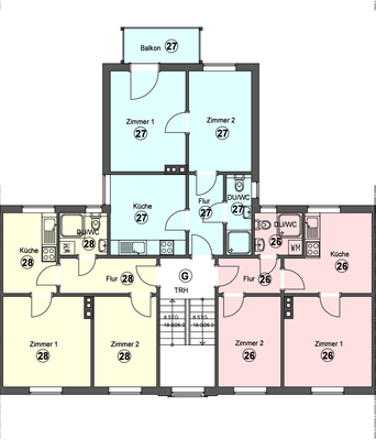 Grundriss Wohnung 26 