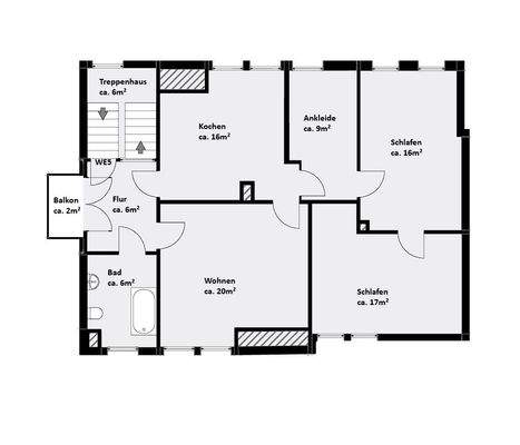 Grundriss DG Haupthaus