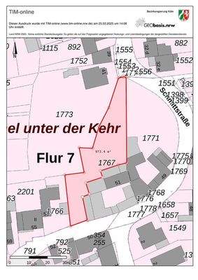 Aktuelle Gartenfläche
