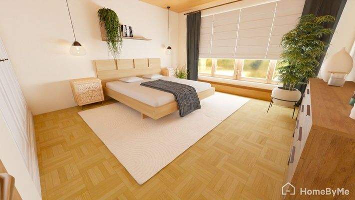 Schlafen OG (digital möbliert)