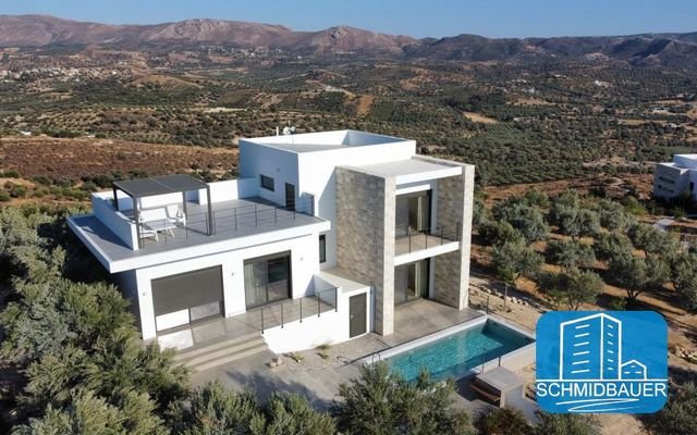 Kreta, Kamilari: Luxusresidenz mit Swimmingpool und EOT-Lizenz