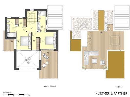 Grundriß I.OG + DG-Terrasse
