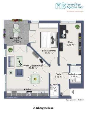 Gepflegte Eigentumswohnung in Saarbrücken -St. Johann
