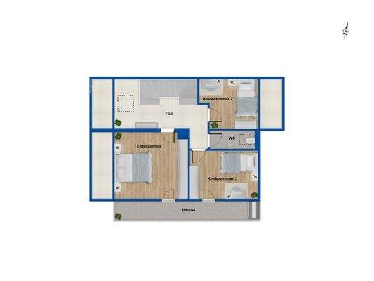 Grundriss Obergeschoss