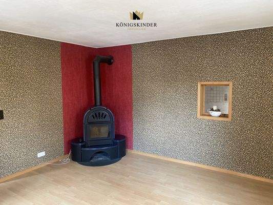 Wohnzimmer 1. OG mit Kaminofen