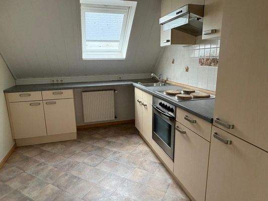 Küche im Dachgeschoss