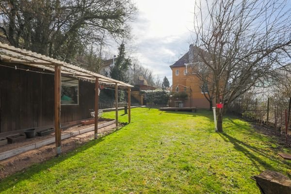 Rückansicht und Garten
