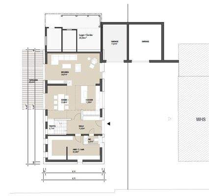 Grundriss - Entwurf EG 