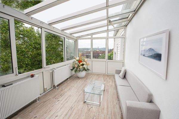 Wintergarten mit möglicher Möblierung