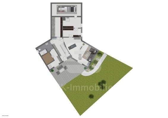 Grundriss Außenbereich Untergeschoss