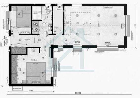 Grundriss Winkelbungalow