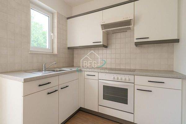 Virtuell entmöblierte Küche