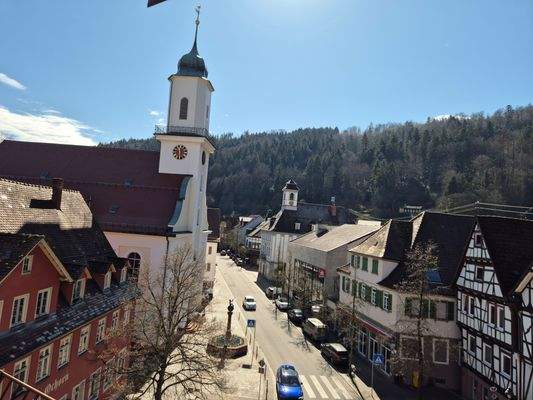 Blick aus dem Dachfenster