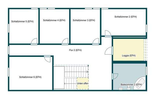 Grundriss Skizze 1.OG
