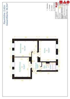 Plan Franz-Sebek-Straße 25, 2. Stock - Tür 6