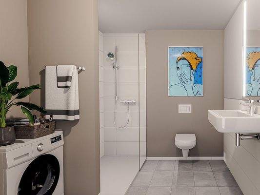 Bad mit großer Dusche - Kopie