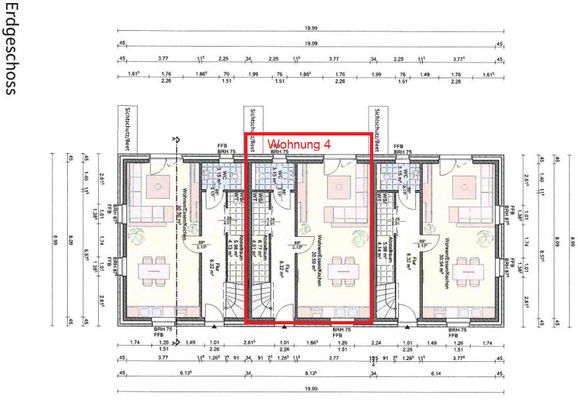 Grundriss Erdgeschoss Whg 4