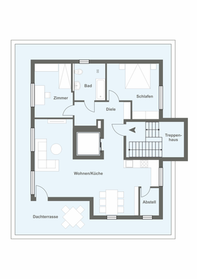 Variante 3 Zimmer mit Abstellraum