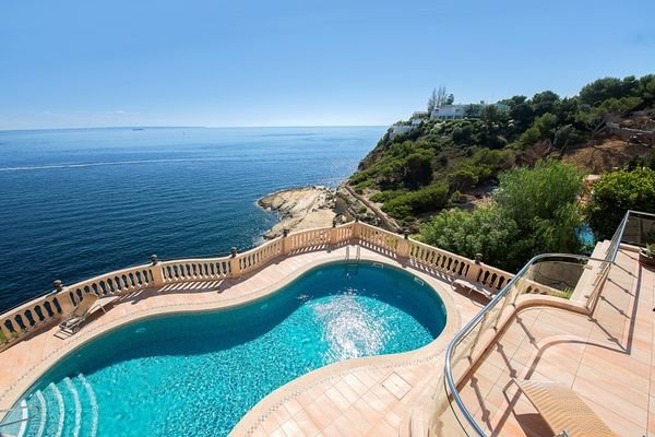 Erste Linie am Meer mit privaten Pool in Mallorca