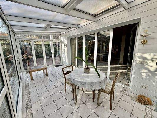 Wintergarten mit Beschattung