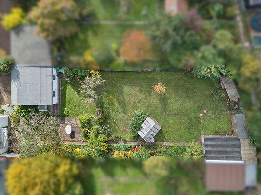 Vogelperspektive Garten