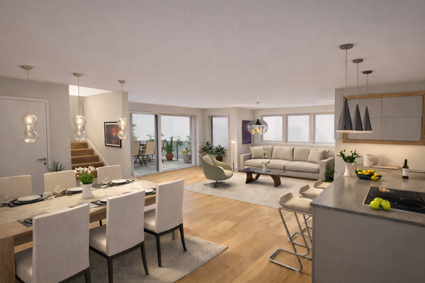 Visualisierung Wohnen / Essen