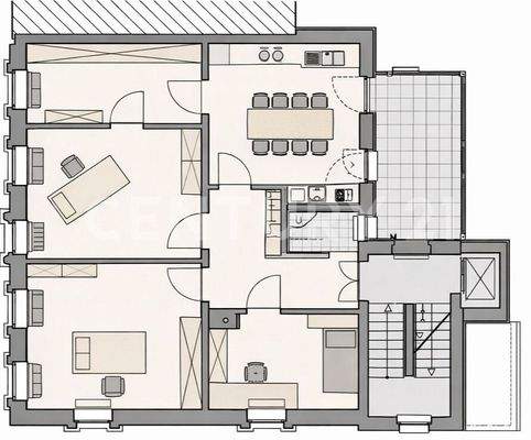 Grundriss 1. Obergeschoss
