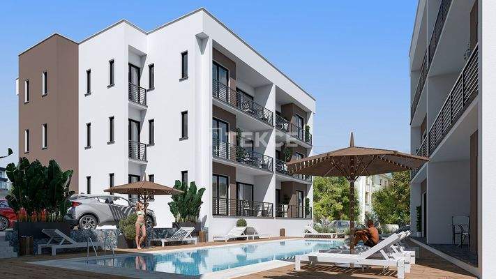 2-Bedroom Apartments for Sale in a Complex with a Pool in Girne