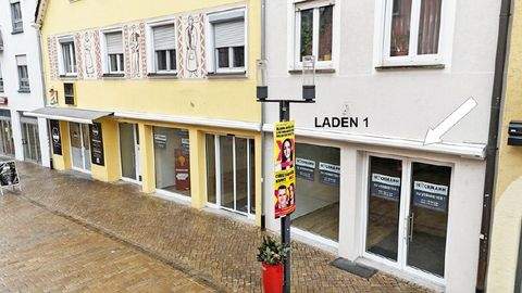 Weingarten Ladenlokale, Ladenflächen 