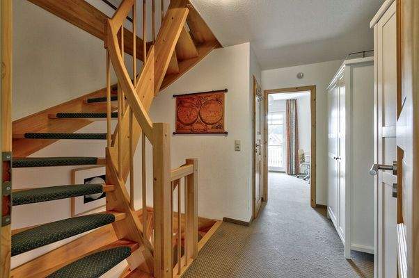 Treppe im Obergeschoss