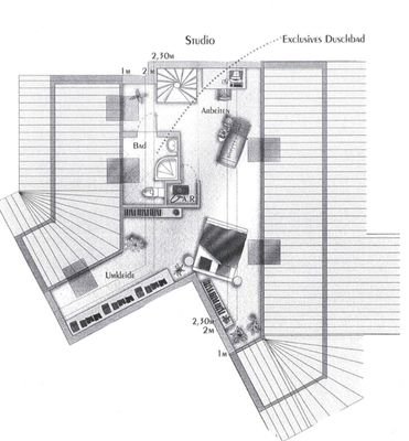 Grundriss Dachgeschoss mit Ankleide