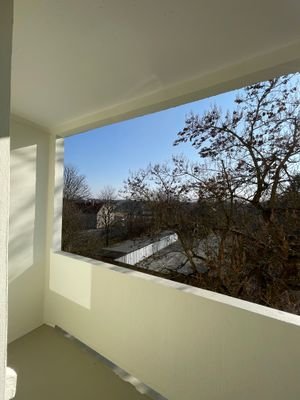 Blick vom Balkon