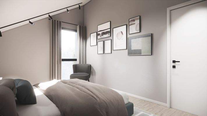 Schlafzimmer - DG  - Visualisierung, Abweichungen möglich!