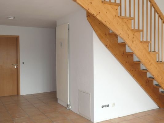 Wohnraum mit Galerietreppe