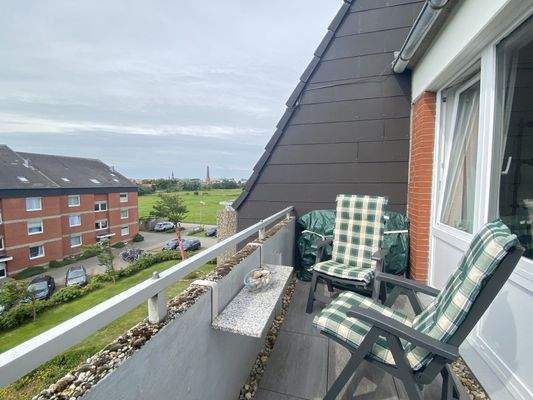 Balkon mit weitem Blick