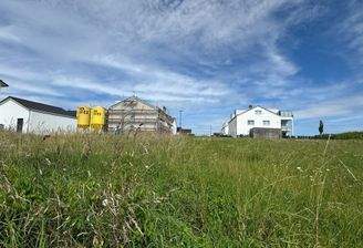 Blick vom Grundstücksende im Süden nach Norden