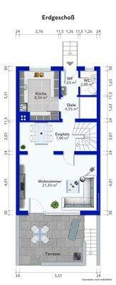 Grundriss -Erdgeschoß
