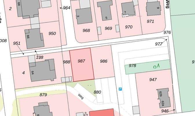 Flurkarte Grundstück 1 Nr 987