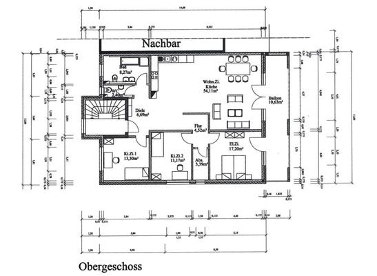 Grundriss 1. Obergeschoss