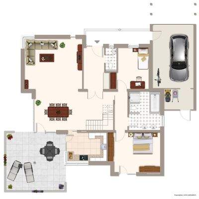 Grundriss des Erdgeschosses