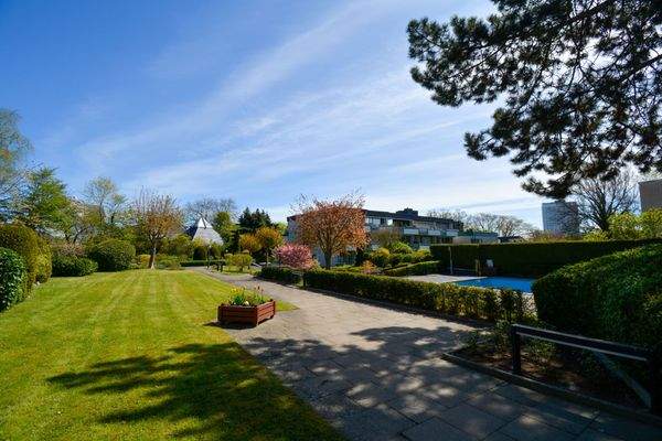 Außenbereich der Wohnanlage