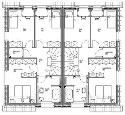 Grundrissentwurf Obergeschoss
